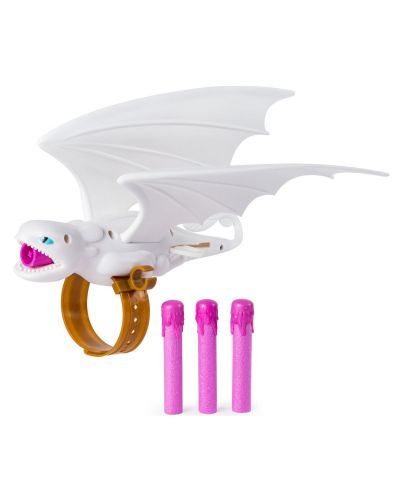 Детска играчка Spin Master Dragons - Захващащ се за ръката дракон, Lightfury - 3