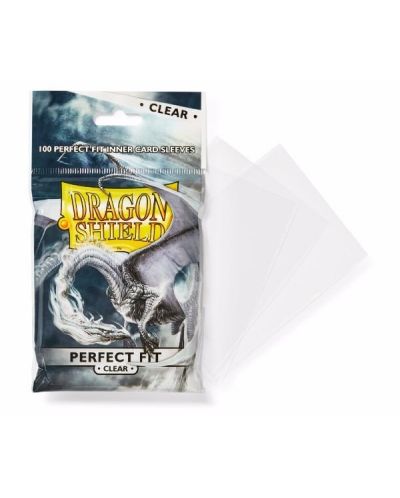 Dragon Shield Standard Perfect Fit Sleeves - Прозрачни (100 бр.) - 1