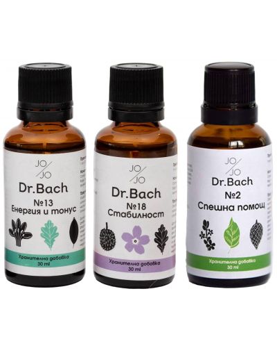 Dr. Bach Комплект капки Генерална промяна, 3 x 30 ml, Jo & Jo - 1