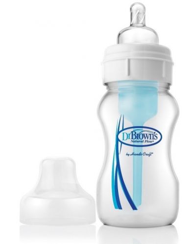 Шише Dr. Brown's Wide-Neck Baby, 240 ml - 1