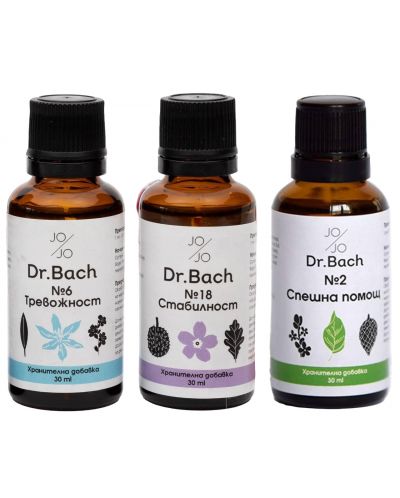 Dr. Bach Комплект капки Успокоение, 3 x 30 ml, Jo & Jo - 1