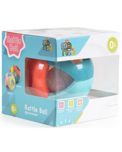 Дрънкалка топка Moni Toys - 3