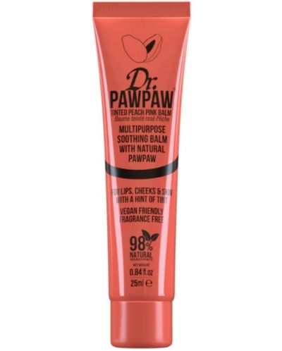 Dr. Pawpaw Балсам за устни и скули, Peach Pink, 25 ml - 1
