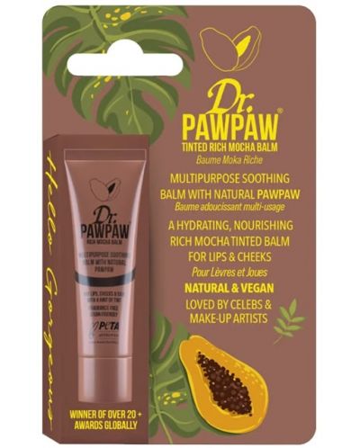 Dr. Pawpaw Балсам за устни и скули, Rich Mocha, 10 ml - 1