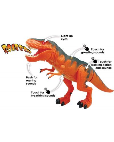 Детска играчка Dragon-I Toys - Тиранозавър Рекс, ходещ - 2