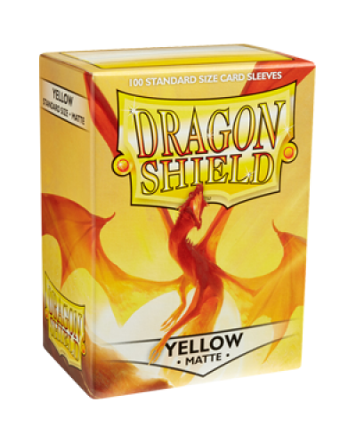 Dragon Shield Standard Sleeves - Жълти, матови (100 бр.) - 1