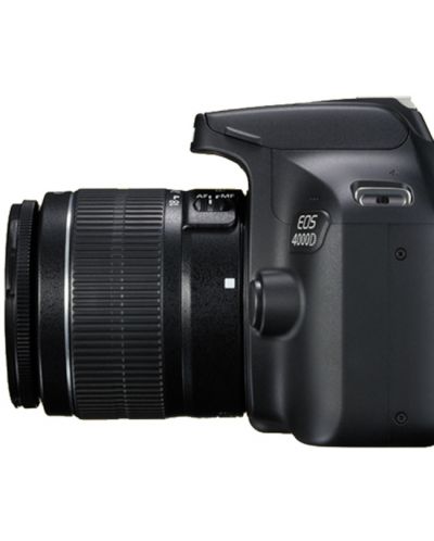 DSLR фотоапарат Canon - EOS 4000D, EF-S18-55mm, SB130, черен - 4