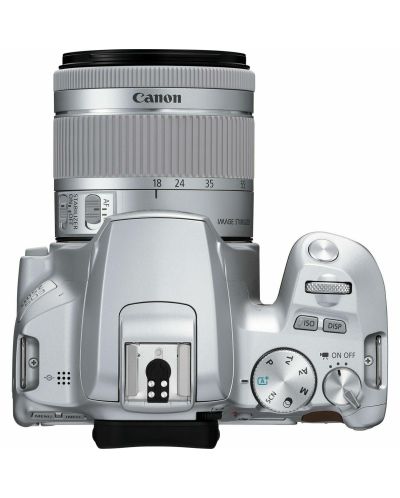 DSLR фотоапарат Canon - EOS 250D, EF-S 18-55mm, сребрист - 6