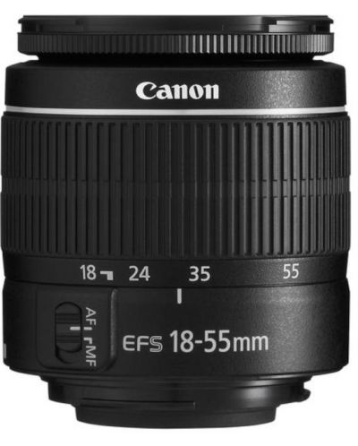 DSLR фотоапарат Canon - EOS 4000D, EF-S18-55mm, SB130, черен - 8