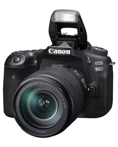 DSLR фотоапарат Canon - EOS 90D, EF-S 18-135mm, черен - 3