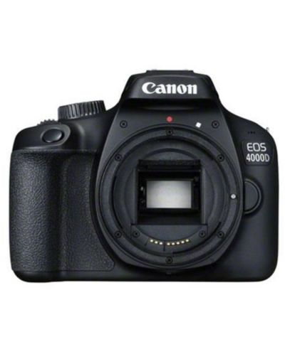 DSLR фотоапарат Canon - EOS 4000D, EF-S18-55mm, SB130, черен - 2