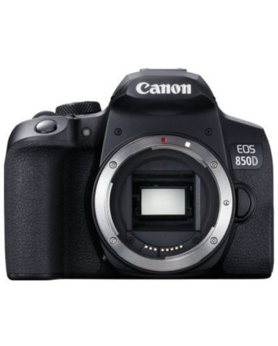 DSLR фотоапарат Canon - EOS 850D + oбектив EF-S 18-55mm, черен - 4