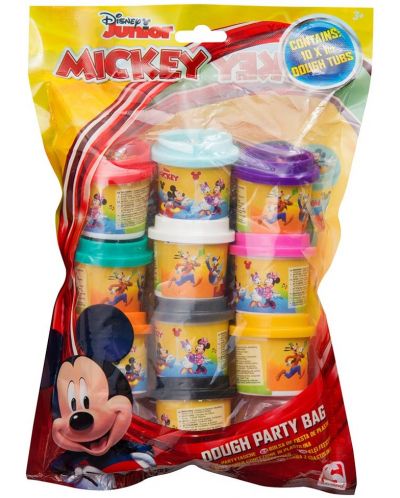 Комплект пластилин Mickey Mouse - Парти с Мики Маус, 10 броя