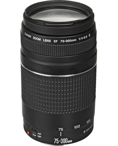 DSLR фотоапарат Canon - EOS 2000D, EF-S18-55mm, EF 75-300mm, черен - 3