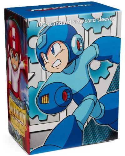 Протектори за карти Dragon Shield - Classic Art Sleeves Standard Size, Mega Man (100 бр.) - 1