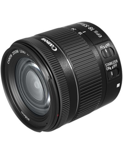 DSLR фотоапарат Canon - EOS 250D, EF-S 18-55mm ST, черен - 2