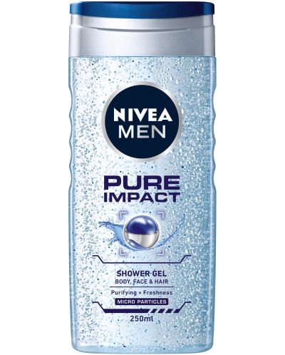 Nivea Men Душ гел Pure Impact, 250 ml - 1