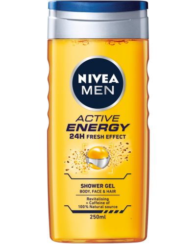 Nivea Men Душ гел Active Energy, 250 ml - 1