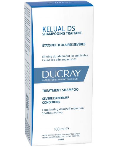 Ducray Kelual DS Третиращ противопърхотен шампоан, 100 ml - 3
