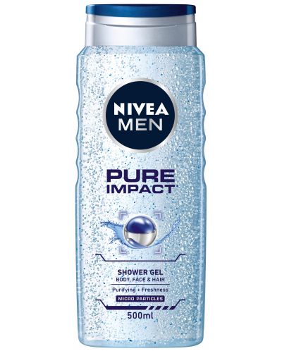 Nivea Men Душ гел Pure Impact, 500 ml - 1