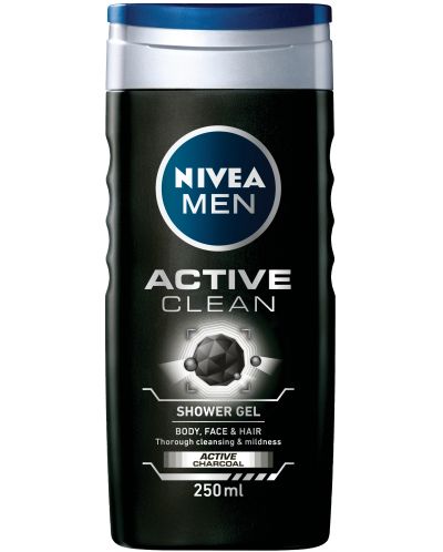 Nivea Men Душ гел Active Clean, 250 ml - 1