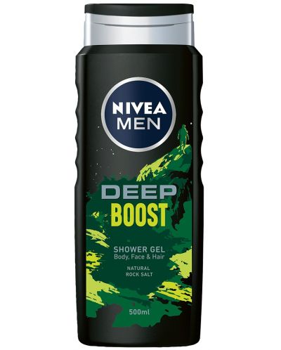 Nivea Men Душ гел Deep Boost, 500 ml - 1