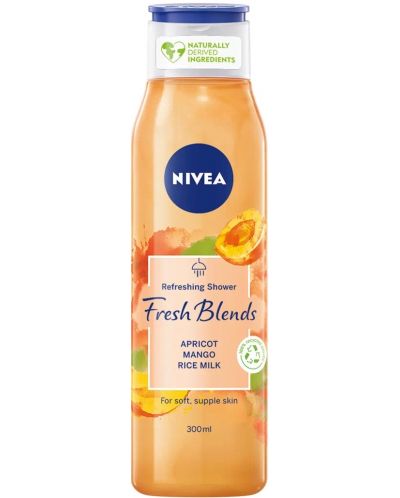 Nivea Fresh Blends Душ гел, Apricot, 300 ml - 1
