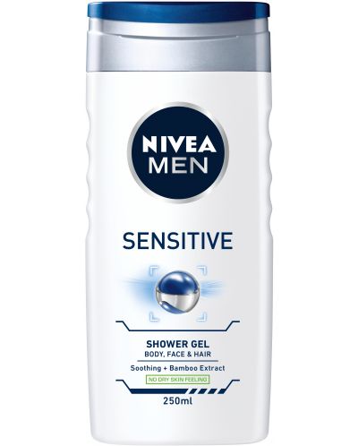 Nivea Men Душ гел Sensitive, 250 ml - 1
