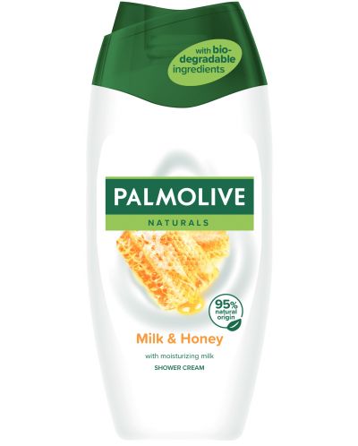 Palmolive Naturals Душ гел, мляко и мед, 250 ml - 1