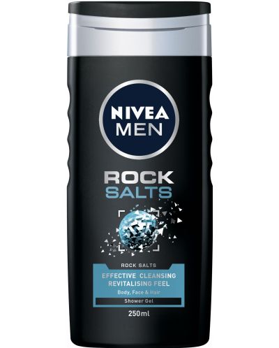 Nivea Men Душ гел Rock Salts, 250 ml - 1