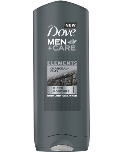 Dove Men+Care Душ гел Charcoal + Clay, 250 ml - 1