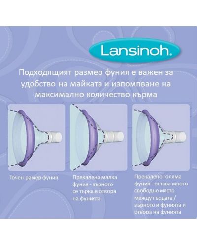 Двуфазна ръчна помпа за изцеждане на кърма Lansinoh - 6