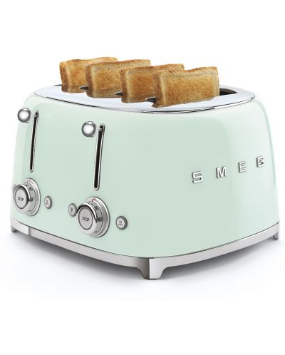 Двоен тостер Smeg - TSF03PGEU, 2000W, 6 степени, зелен - 5