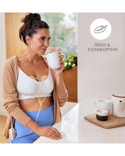 Двойна двуфазна помпа за кърма Medela - Swing Maxi + чашки за кърма - 7