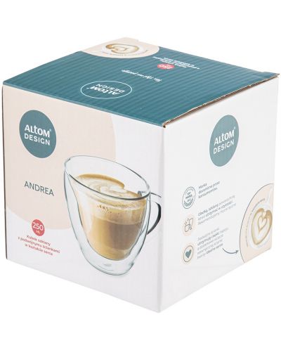 Двустенна чаша за кафе ADS - Andrea, 250 ml - 3
