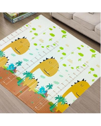 Двустранно килимче за игра Sonne - Dino/Summer, 180 х 200 х 2 cm - 4
