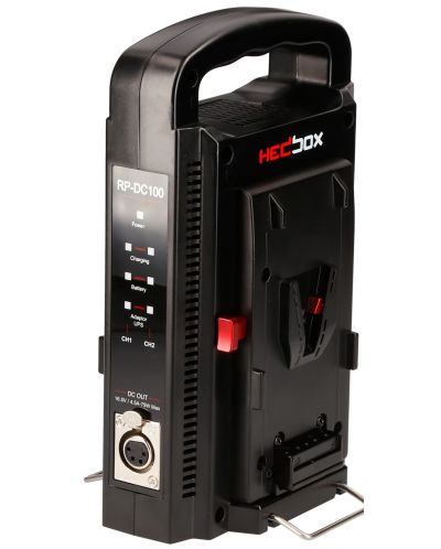 Двойно зарядно устройство Hedbox - PR-DC100 V-Lock, черно - 2