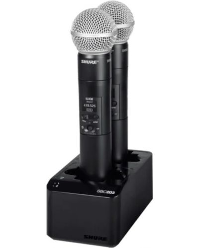 Двойна докинг станция Shure - SBC203, за SB903, черна - 4