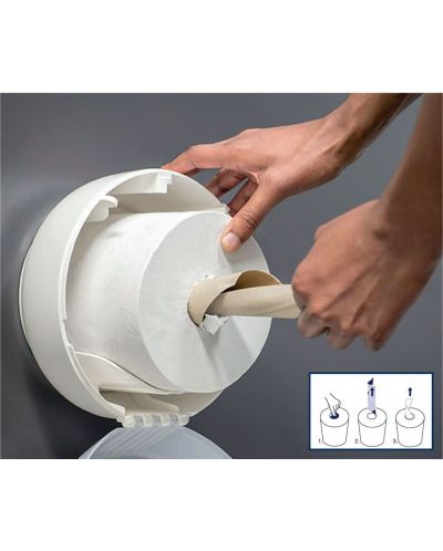 Двупластова тоалетна хартия Tork - SmartOne Mini Advanced, T9, 12 х 620 листа - 6