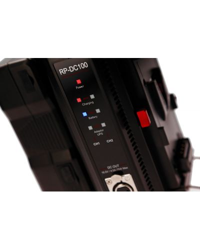Двойно зарядно устройство Hedbox - PR-DC100 V-Lock, черно - 3