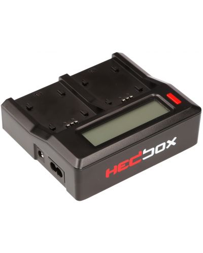 Двойно зарядно устройство Hedbox - DC50, EU Power Plug, черно - 3