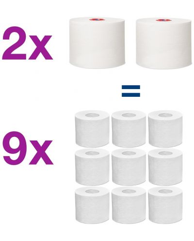 Двупластова тоалетна хартия Tork - Mid-size Advanced, T6, 27 х 100 m - 6
