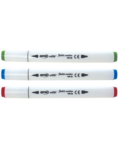 Двувърхи маркери Spree Artist - 80 цвята, в кутия - 4