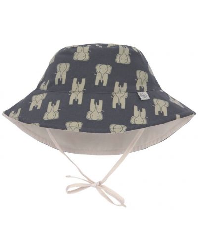 Двулицева слънцезащитна шапка Lassig - Splash & Fun, Elephant, размер 50/51, 19-36 м - 1