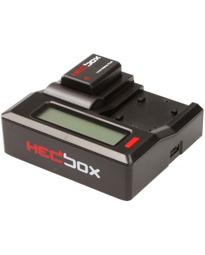 Двойно зарядно устройство Hedbox - DC50, EU Power Plug, черно - 4
