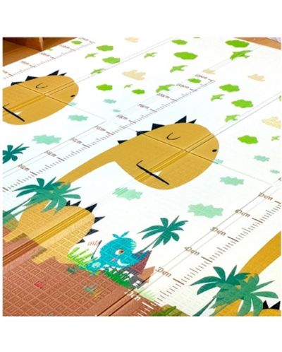 Двустранно килимче за игра Sonne - Dino/Summer, 180 х 200 х 1.5 cm - 3