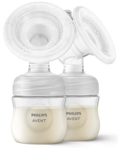 Двойна електрическа помпа Philips Avent - Natural Motion + торбички за кърма, 5 броя - 3