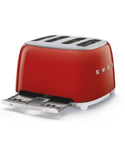 Двоен тостер Smeg - TSF03RDEU, 2000W, 6 степени, червен - 3