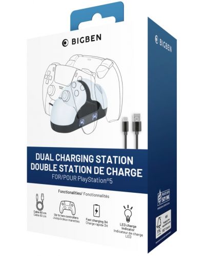 Докинг зарядна станция Big Ben - Dual Charging Station (PS5) - 1