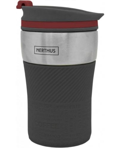 Двустенна термочаша Nerthus  - Черна, 250 ml - 1